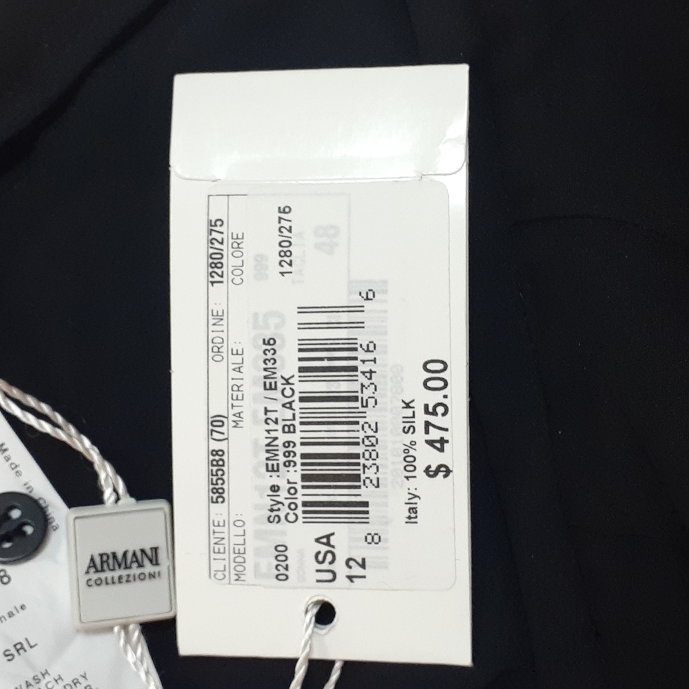 *Armani Collezioni women’s skirt black size 12 - Picture 5 of 5